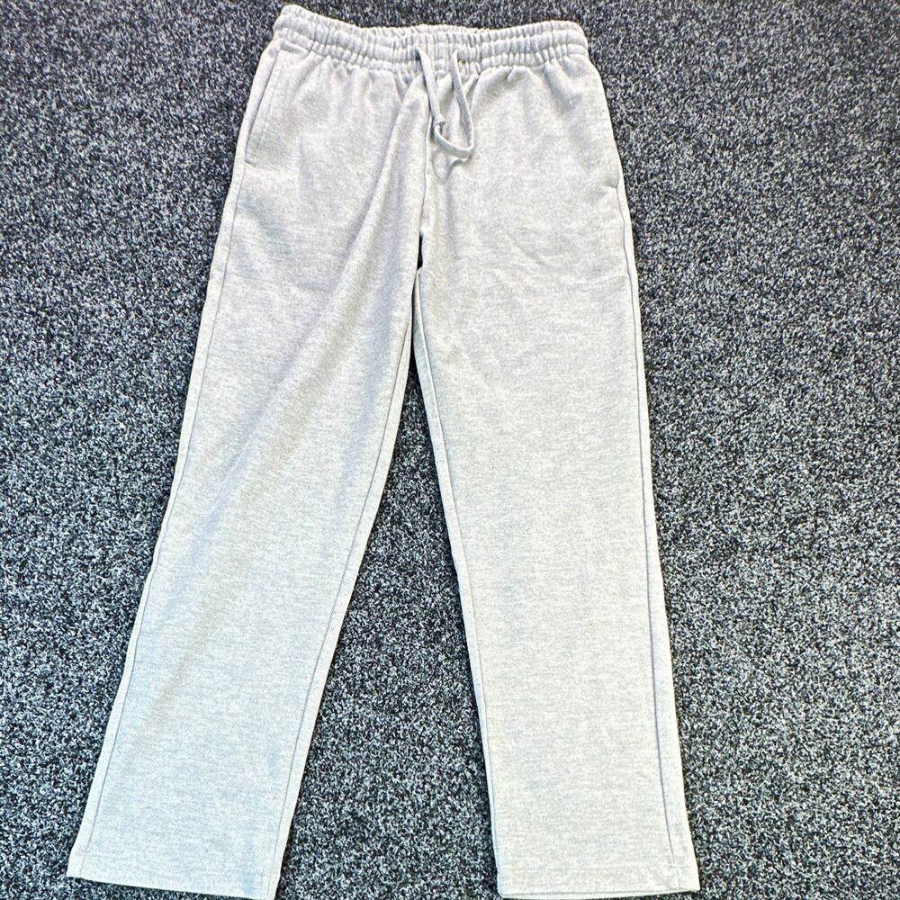 32 Degrees Heat Men's Gray Fleece Jogger Pants Size S Drawstring Elastic Waist